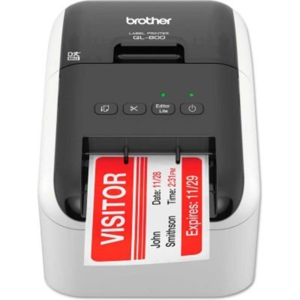 Brother International Brother High-Speed Professional Label Printer, , Variable Fonts, White & Gray QL800